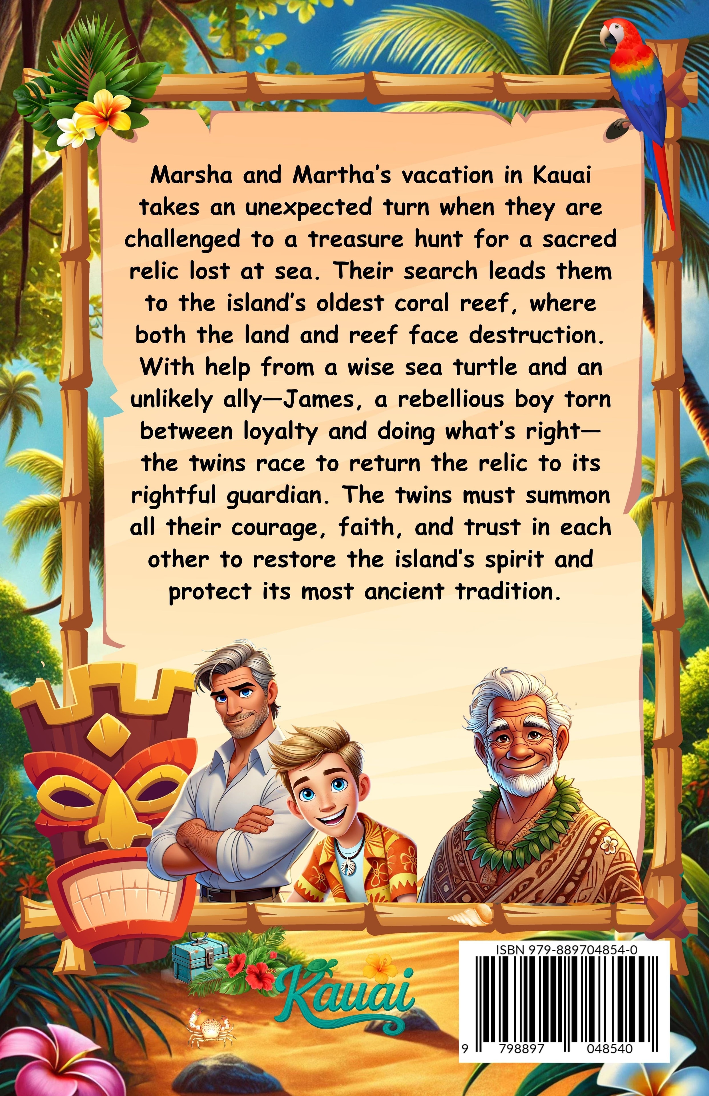 The Sacred Sea Turtle – back cover