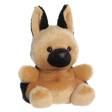 German Shepherd plush animal included in bundle
